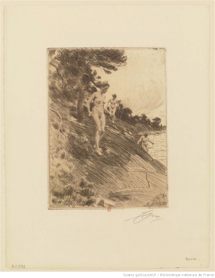 Zorn - Effrayée, 2e état, btv1b10522891j