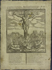 Zo moest op Golgotha de vorst des levens sterven-Catchpenny print-Borms 0911