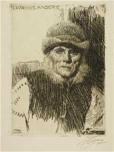 Zorn - Dalecarlian Peasant (Lavards Anders), 1927.2093