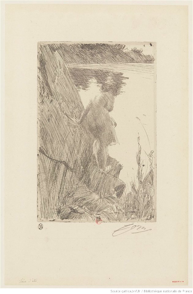 Zorn - Baigneuse de dos, 3e planche, 2e état, btv1b10522914z