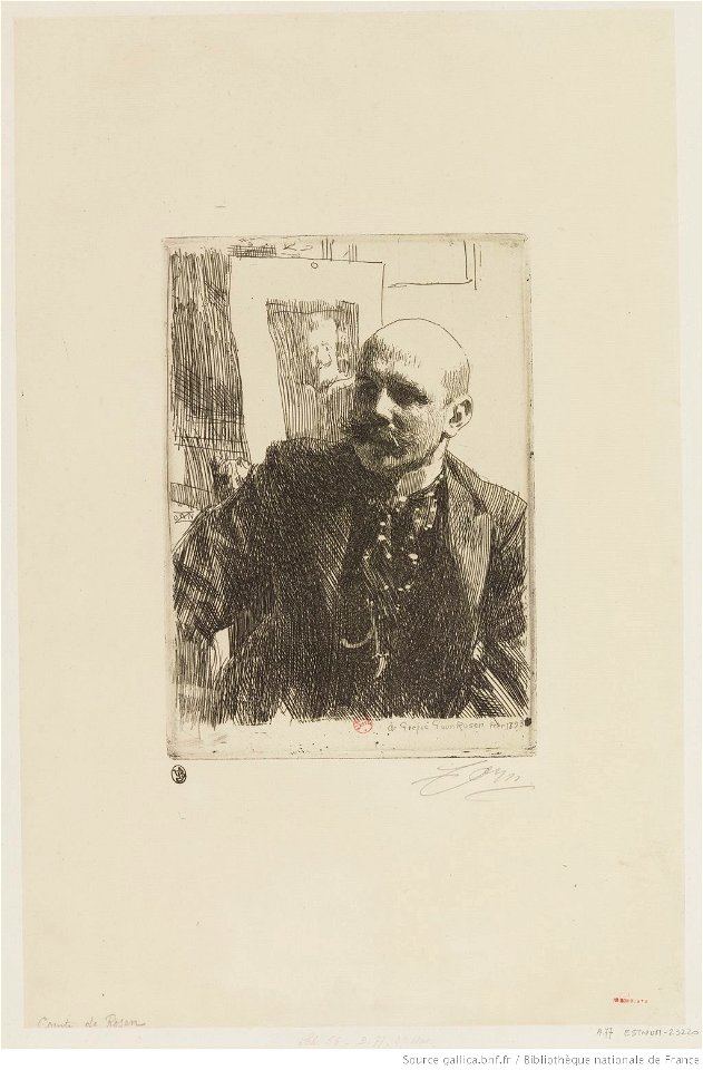 Zorn - At Grefve G. von Rosen Febr. 1893, 2e état, btv1b105228708