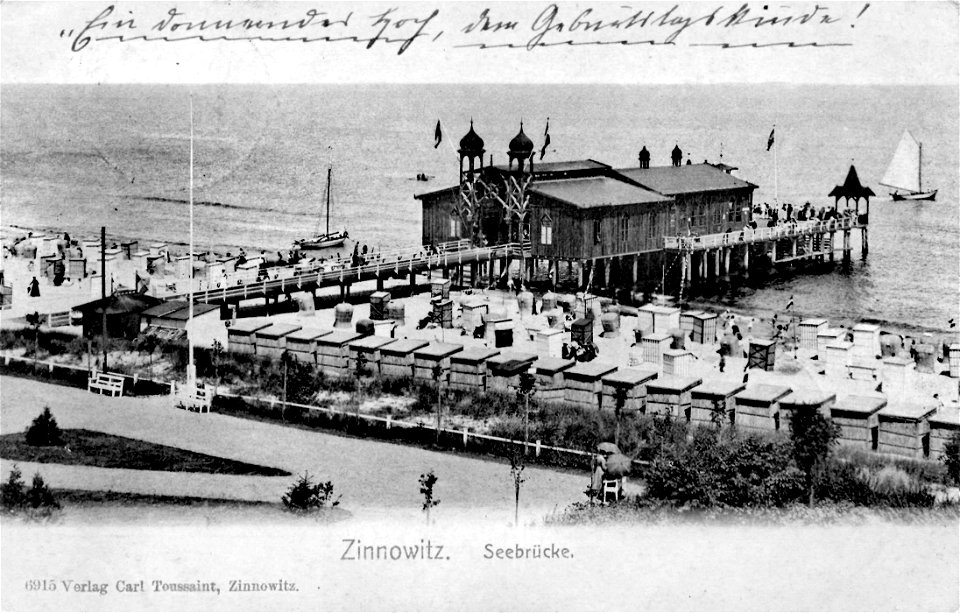 Zinnowitz Seebrücke 1906 Pier historisch