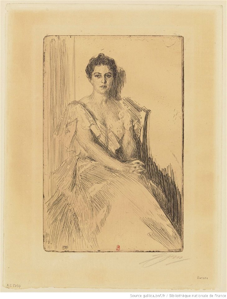 Zorn - Mrs Grover Cleveland, 2e planche, 6e état, btv1b10522746b