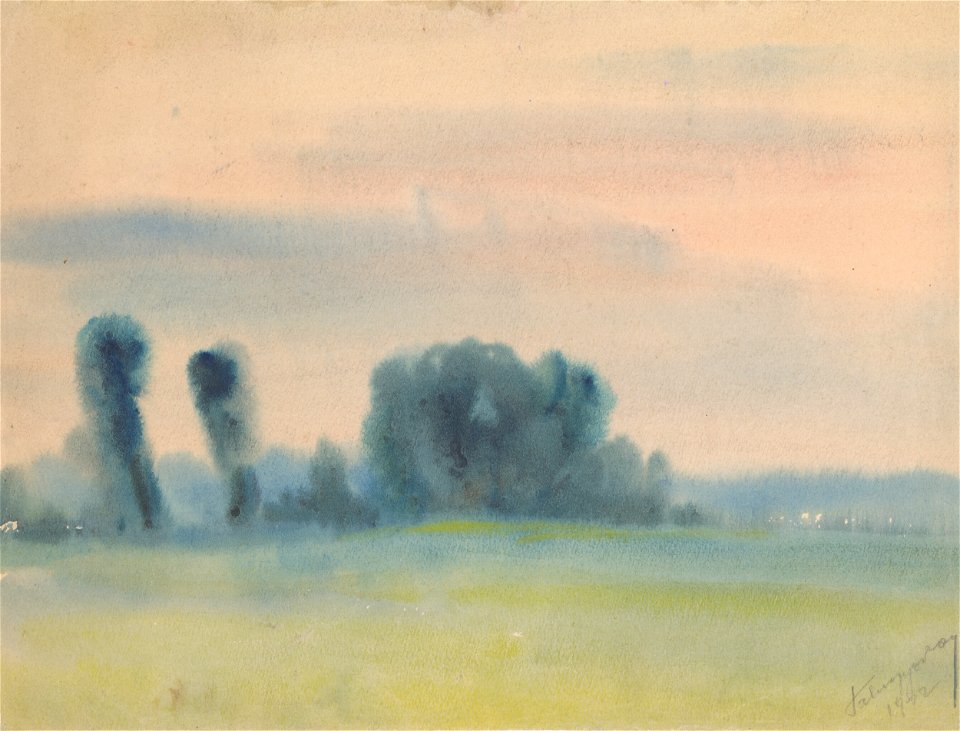 Zolo Palugyay - Trees in the Meadow - K 716 - Slovak National Gallery