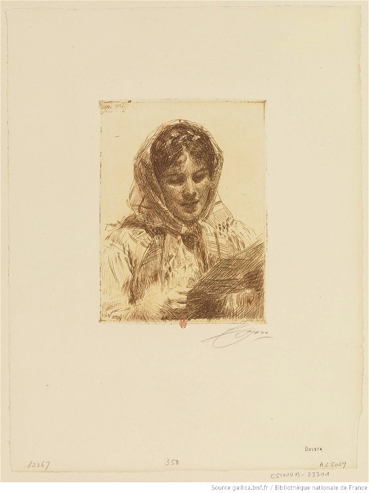 Zorn - La lettre, 2e état, btv1b10522762c