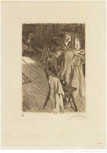 Zorn - Dimanche matin en Dalarne, 2e état, btv1b10522900r