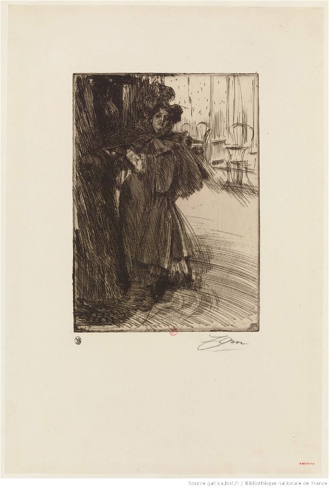 Zorn - Effet de nuit, 1ère planche, 2e état, btv1b10522894w