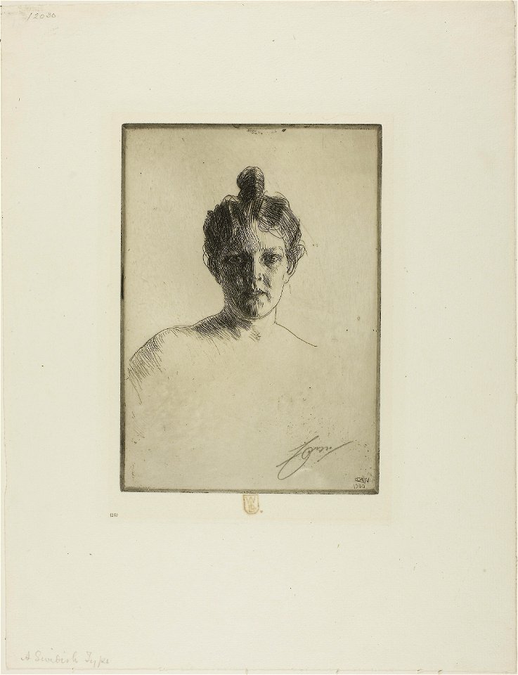 Zorn - Mrs. Runeberg, 1913.1037