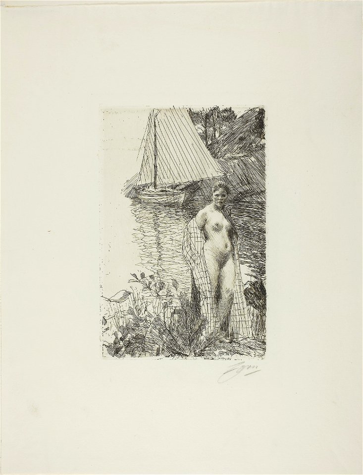 Zorn - My Model and my Boat, 1927.1862