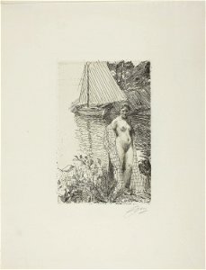 Zorn - My Model and my Boat, 1927.1862