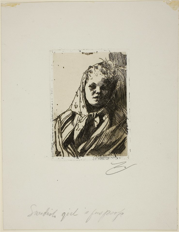 Zorn - Dalecarlian Peasant Woman, 1927.1829