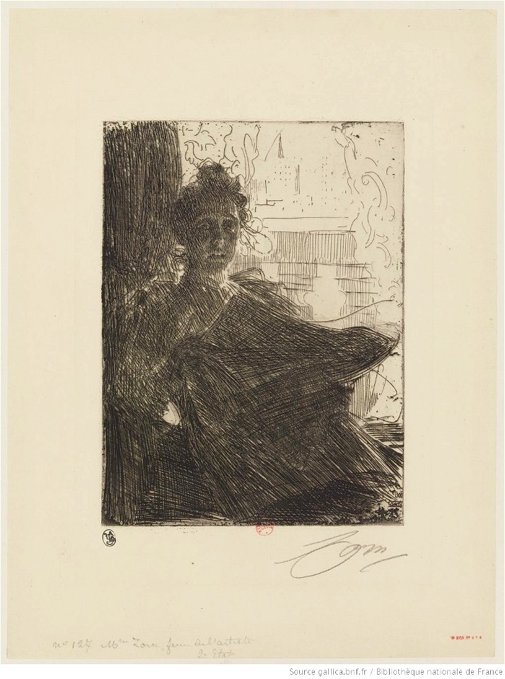 Zorn - Mme Emma Zorn, 2e état, btv1b10522781r