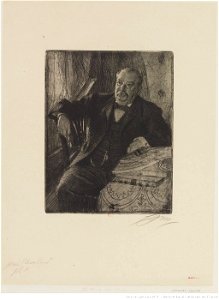 Zorn - Le président Grover Cleveland, 1e planche, 3e état, btv1b10522724m