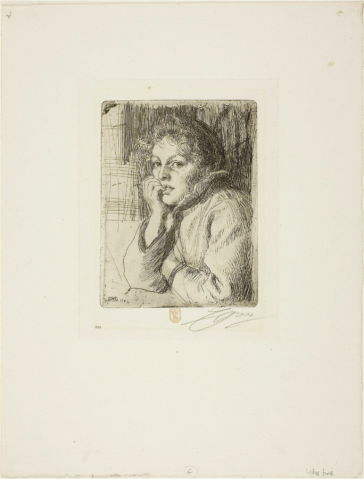 Zorn - Kesti, a Mora Peasant, 1913.1069