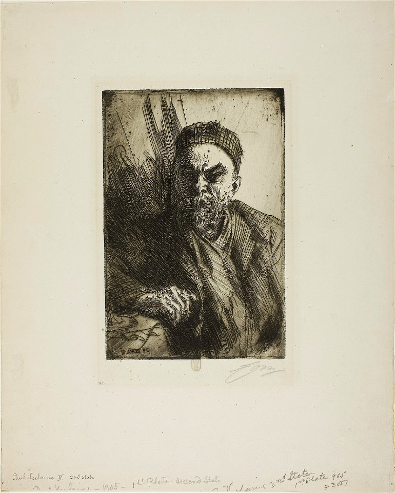 Zorn - Paul Verlaine II, 1913.1008