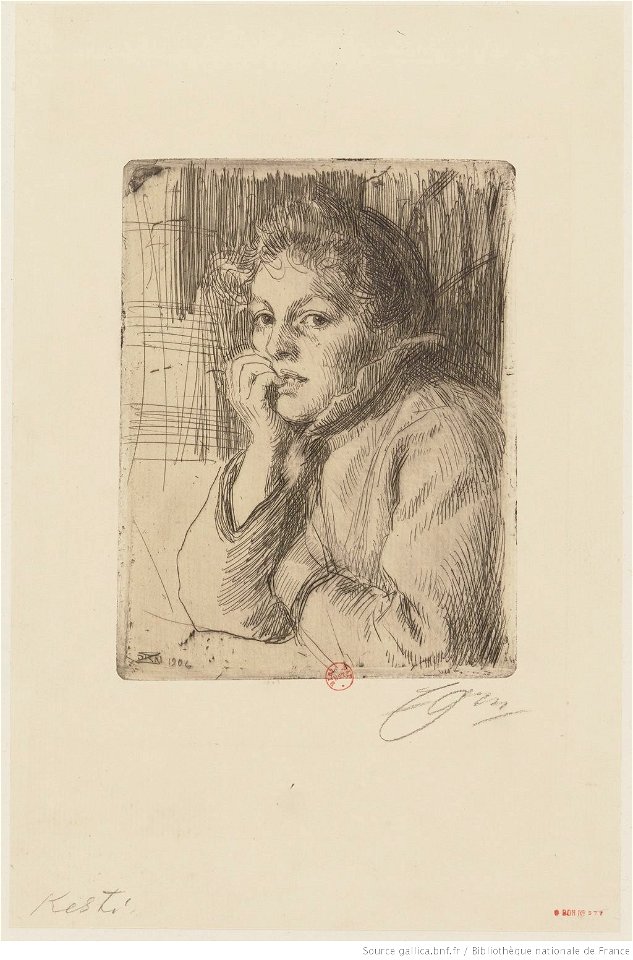 Zorn - Kesti, paysanne de Mora, btv1b105227648