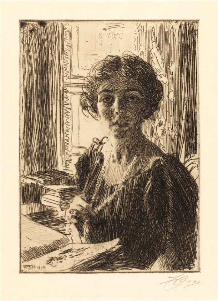 Zorn - Crown Princess Margareta, NMG 221915