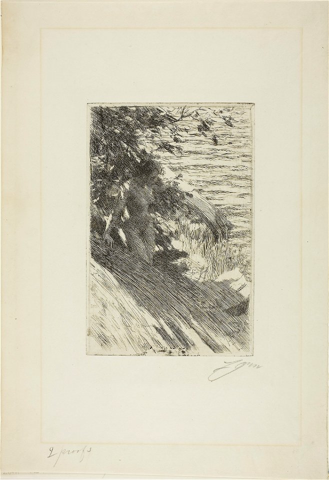 Zorn - “La Grande Baigneuse” - The Great Bather, 1927.1868