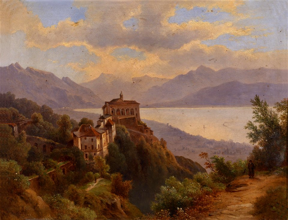 Zsigmond Bubics Madonna del Sasso Lago Maggiore