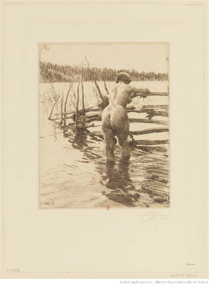 Zorn - La clôture, 2e état, btv1b105229285