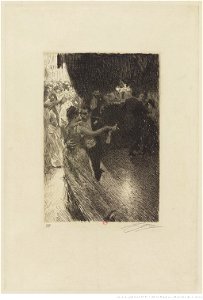 Zorn - La valse ou Soirée dansante, 3e état, btv1b105228206