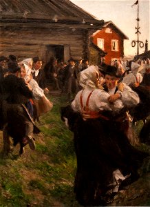 Zorn - Midsummer Dance. Free illustration for personal and commercial use.