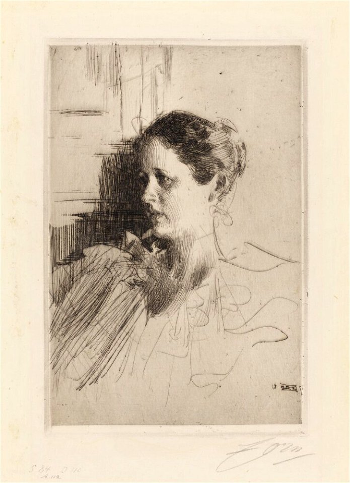 Zorn - Portrait of Mrs Ch. Nagel, NMG 131898