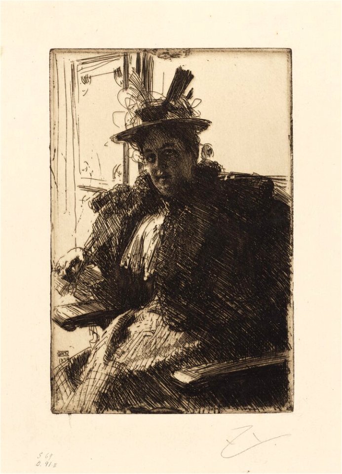 Zorn - Portrait of Mrs A. from Chicago, NMG 221898