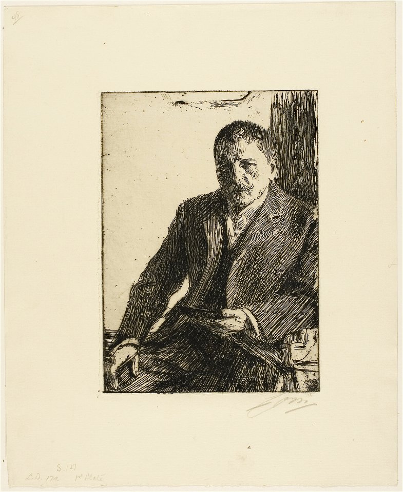 Zorn - Self-Portrait 1904 II, 1927.1959 - Free Stock Illustrations ...