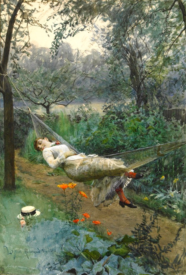 Anders Zorn In the hammock 1882