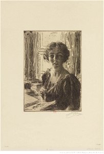Zorn - La princesse Margaret de Suède, 3e état, btv1b10522833z