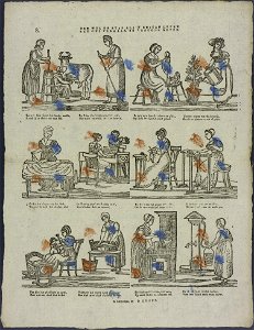 Zoo wel de stad als 't buiten leven, kan ons vermaak en vreugde geven-Catchpenny print-Borms 0413