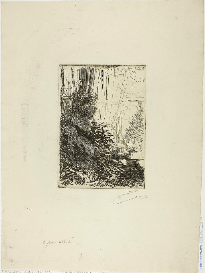 Zorn - Gerda Grönberg II, 1927.1840