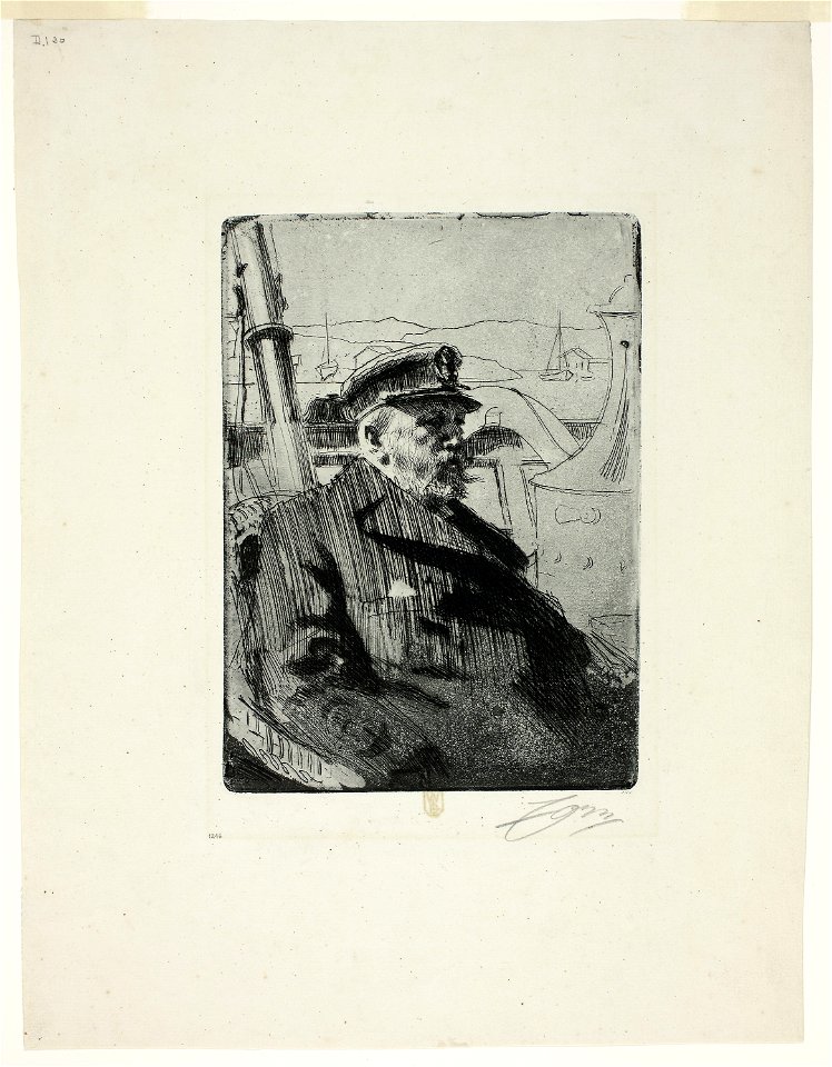 Zorn - King Oscar II (Second plate), 1913.1023