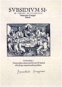Zwingli Subsidium sive coronis Zürich 1525 (Isny)