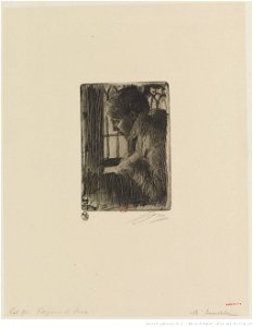 Zorn - Jeune fille de Mora, à la fenêtre, btv1b10522729v