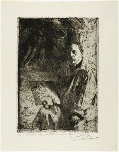 Zorn - Zorn and His Model, 1927.1890
