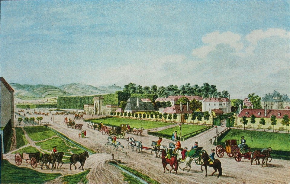 Zu- und Eingang in Augarten