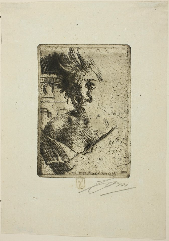 Zorn - Laughing Model I, 1913.1024