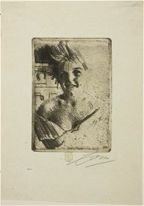 Zorn - Laughing Model I, 1913.1024