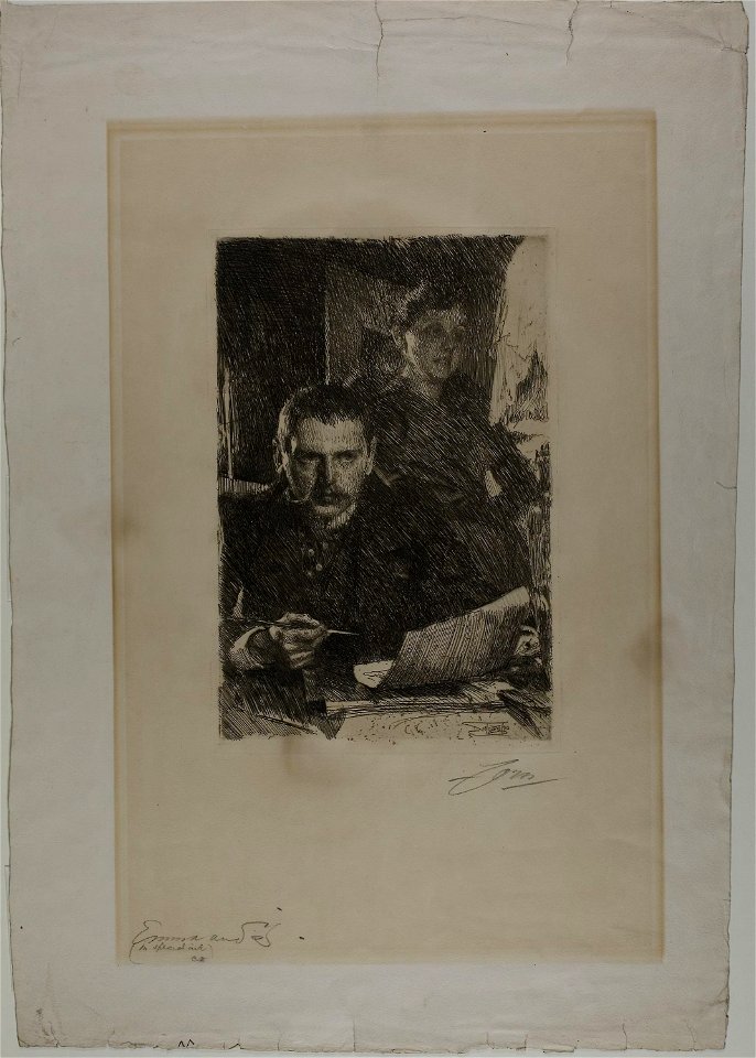 Zorn - Zorn and His Wife, 1927.1817