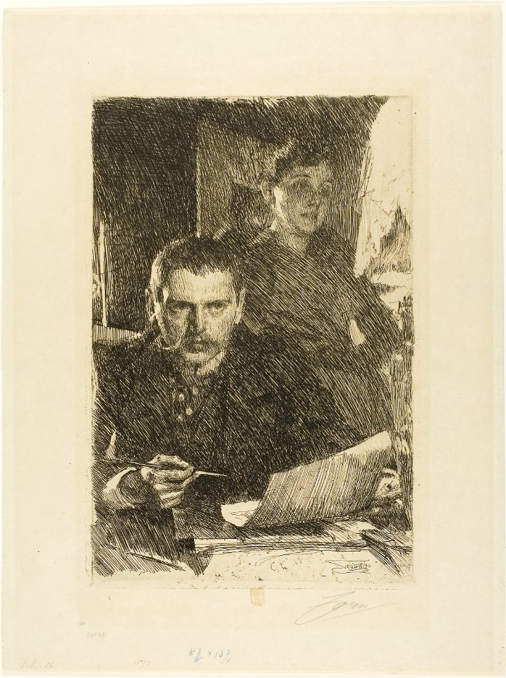 Zorn - Zorn and His Wife, 1913.987