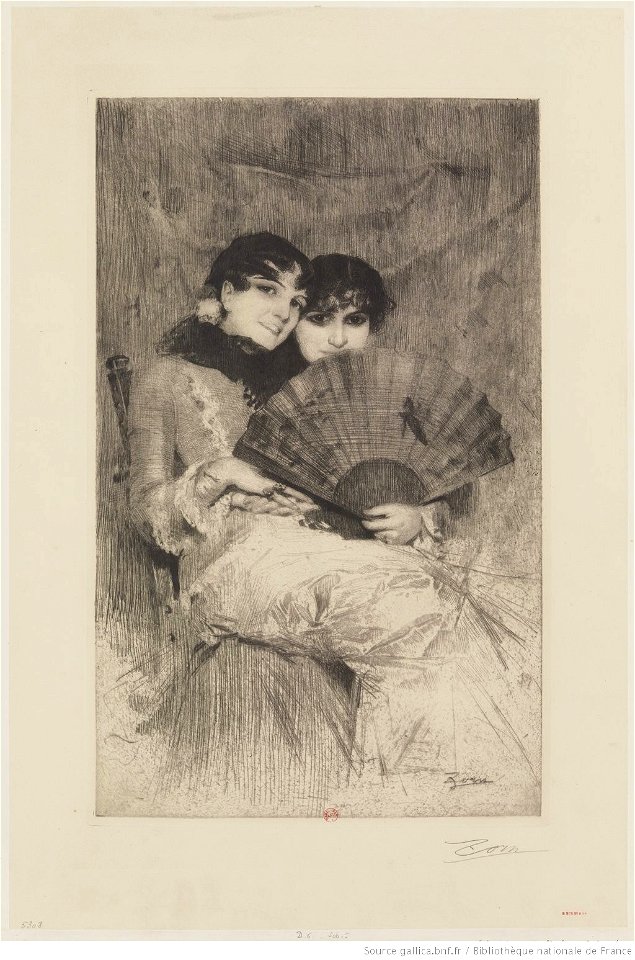 Zorn - Les cousines, 3e état, btv1b10522918r