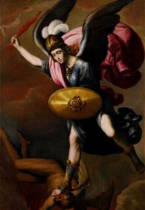 Zurbarán and Studio - The Archangel Michael vanquishing the Devil, Delenda II-15