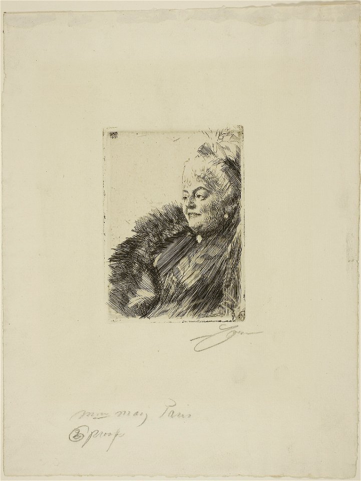 Zorn - Mme Georges May II, 1927.1821