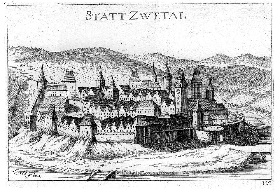 Zwettl im Waldviertel um 1672