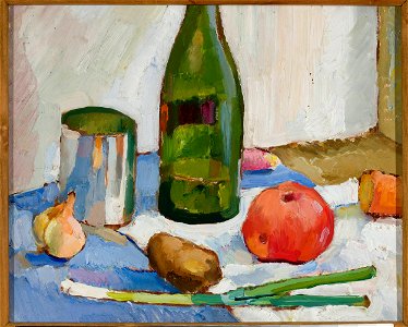 Zygmunt Waliszewski - Still life with a green bottle - MPW 1856 MNW - National Museum in Warsaw