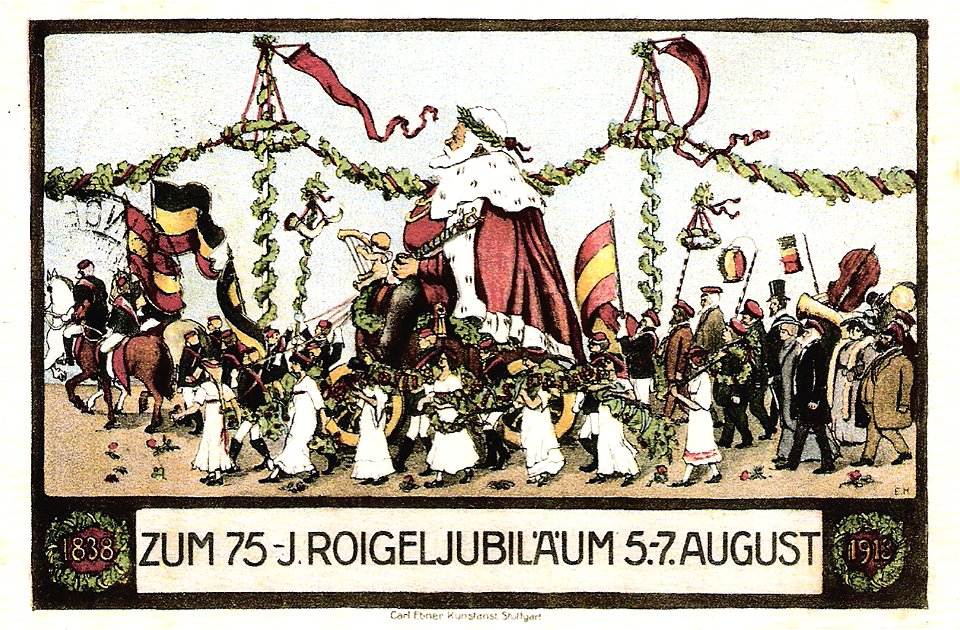 Zum 75-jährigen Roigeljubiläum 5.–7. August 1913 (AK C Ebner Stgt TPk208)