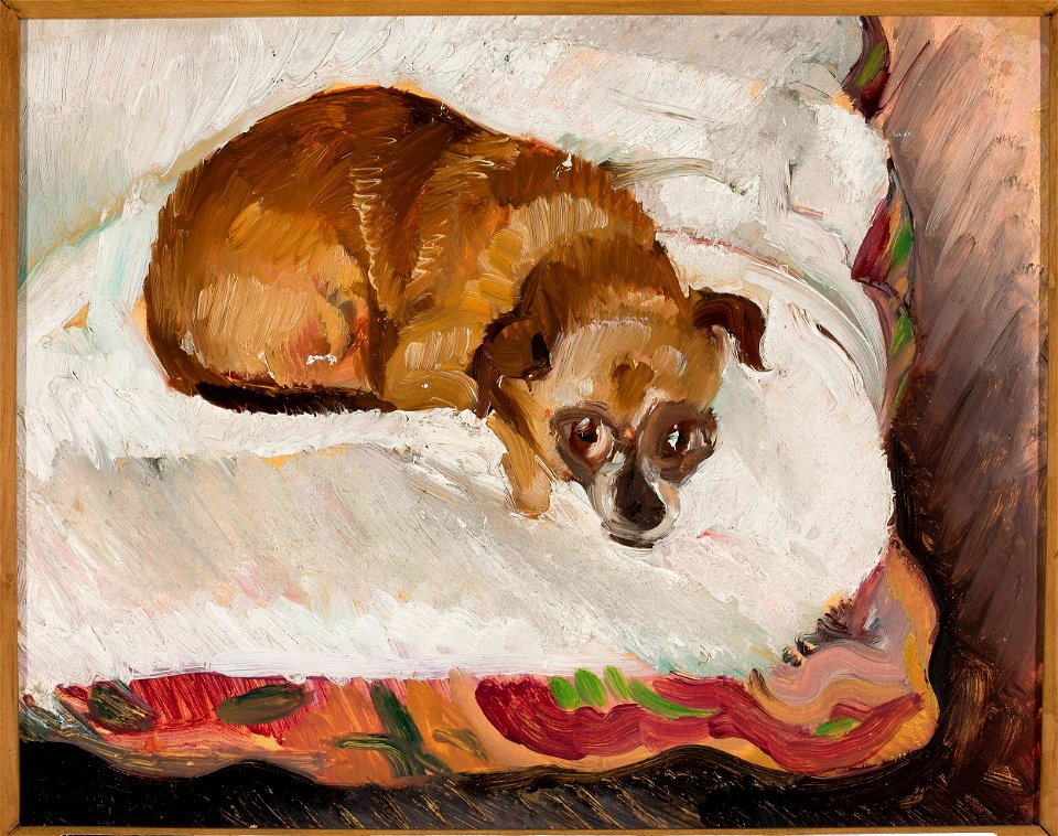 Zygmunt Waliszewski - Lying dog - MPW 1855 MNW - National Museum in Warsaw