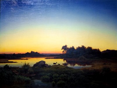 Zwengauer Rehe m Sonnenuntergang@Städel Museum Frankfurt20170818
